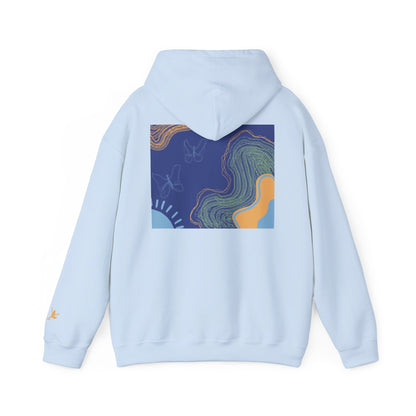 Unisex Heavy Blend™ Hooded Sweatshirt - Cozy Everyday Comfort, Perfect Gift for Nature Lovers and Art Enthusiasts