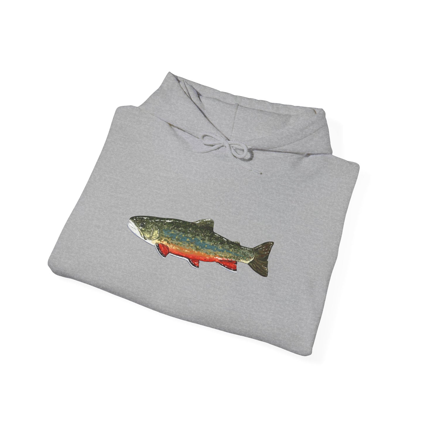 Trout Design Heavy Blend Hoodie, Fishing Gift, Outdoor Apparel, Comfortable Sweatshirt, Unisex Hoodie, Casual Fishing Wear
