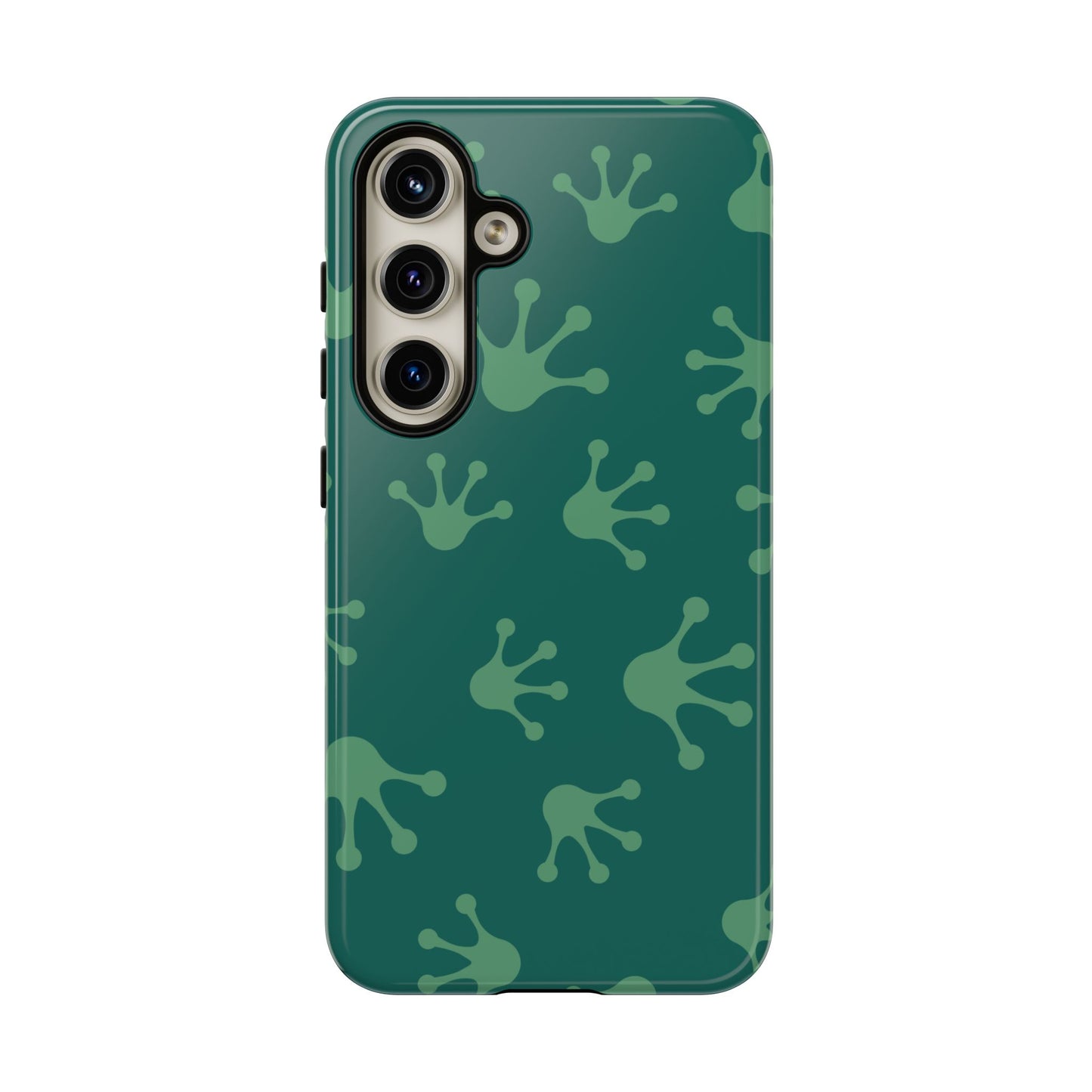 Frog Print Phone Case, Nature Lover Gift, Eco-Friendly Cover, Fun Green Design, Unique Frog Accessories