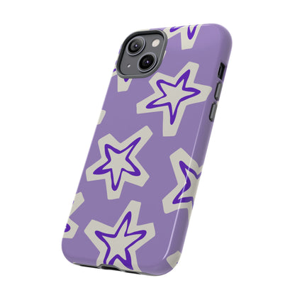 Starry Pattern Phone Case, Cute Star Design, Tough Phone Cover, Gifts for Her, Stylish Phone Accessory