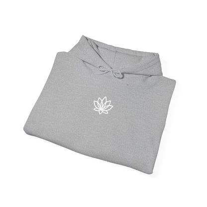 Lotus Flower Unisex Hoodie: Cozy Sweatshirt, Gift for Yoga Lovers, Meditation Apparel, Casual Streetwear, Nature-Inspired Wear, Artsy Collage, Cool Crewnecks