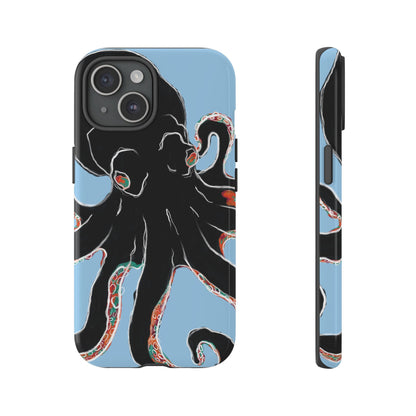 Octopus Tough Phone Case, Sea Creature Design, Ocean Lover Gift, Unique Phone Cover, Underwater Artwork
