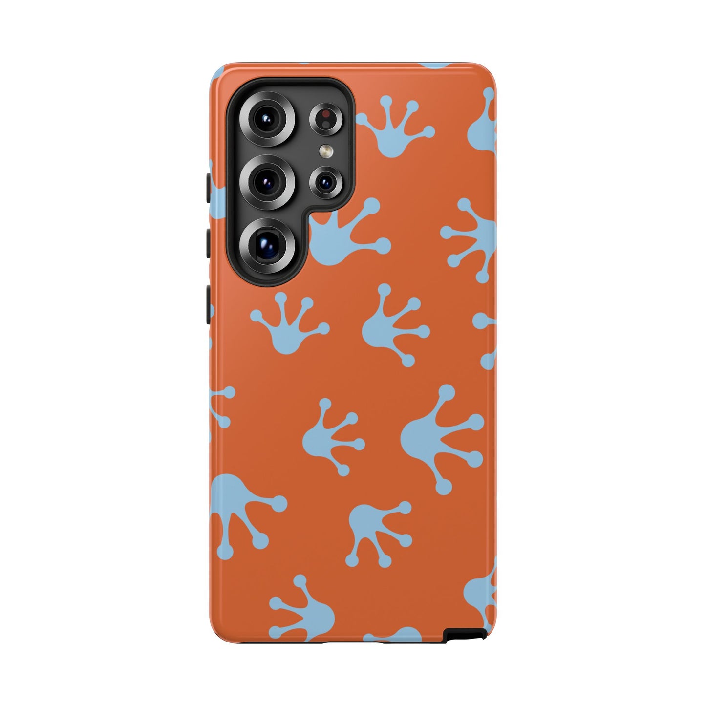 Frog Print Phone Case - Tough Cases, Orange Frog Design, Unique Gift, Fun Accessories, Vibrant Phone Cases, Cool Cases