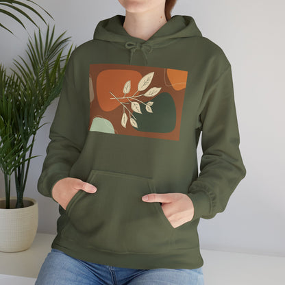 Botanical Design Unisex Hoodie, Cozy Sweatshirt for Nature Lovers, Gift for Friends, Autumn Fashion, Comfortable Casual Wear