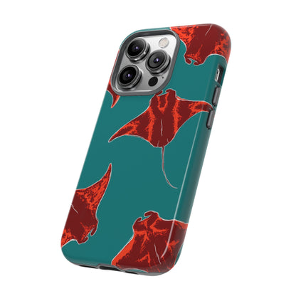 Manta Ray Phone Case, Tropical Phone Cover, Ocean Vibe Accessories, Summer Gift Idea, Marine Animal Merchandise