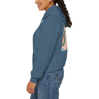 Vibrant Unisex Hoodie with Zen Frog and Snake Design, Cool Gift for Nature Lovers, Casual Wear for All Occasions, Gift for Her, Cool Hoodies