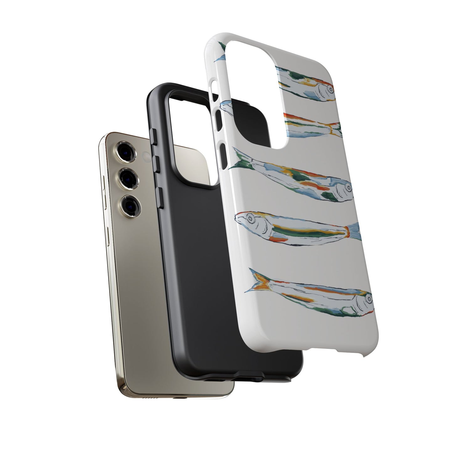 Tough Cases – Artistic Fish Design Phone Case, Unique Gift for Aquatic Lovers, Perfect for Birthdays, Holidays, and Everyday Use, Quirky Cases, Fun Phone Cases