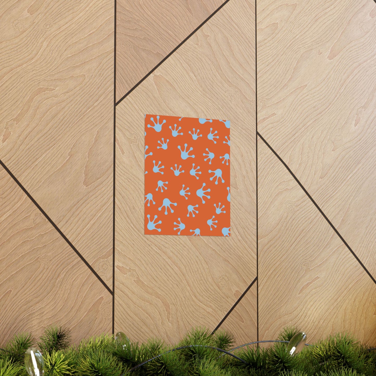 Funky Frog Splash Art Print, Kids Room Decor, Whimsical Wall Art, Nature Inspired Decor, Playful Home Touches