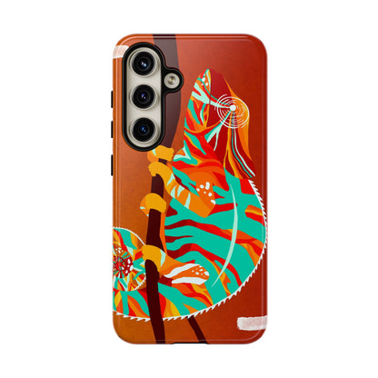 Chameleon Phone Case - Vibrant Artistic Design, Tough Cases for Animal Lovers, Unique Gift, Eco-Friendly Protection