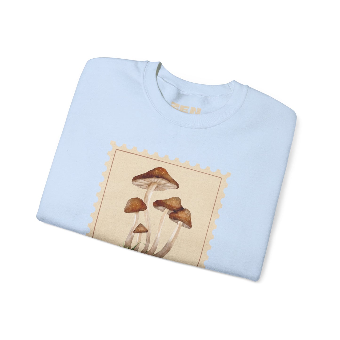 Mushroom Vibes Unisex Crewneck Sweatshirt - Cozy Fashion, Nature Lover Gift, Fall Outfit, Eco-Friendly Style, Perfect for Autumn, Artsy Sweatshirts, Premium, Nature-inspired Crewnecks