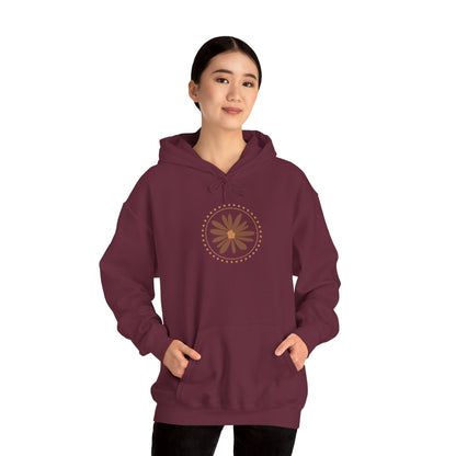 Chic Flower Design Unisex Hoodie, Cozy Sweatshirt, Trendy Gift for Her, Fall Fashion, Casual Comfort Wear