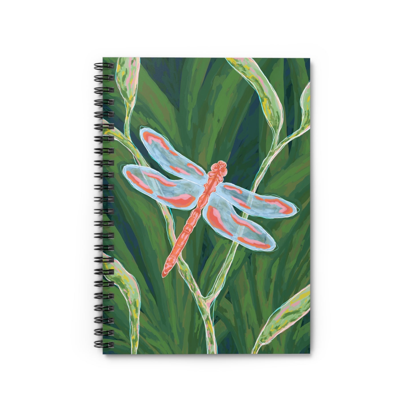 Dragonfly Art Spiral Notebook - Perfect for Nature Lovers, Journaling, School, Gifts, Eco-Friendly