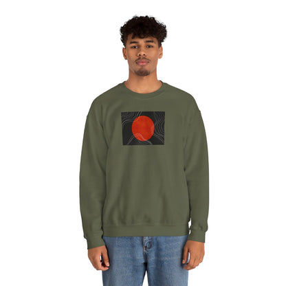 Minimalist Sunset Crewneck Sweatshirt, Cozy Unisex Sweater for Everyday Wear, Gift for Fall, Layering Essential