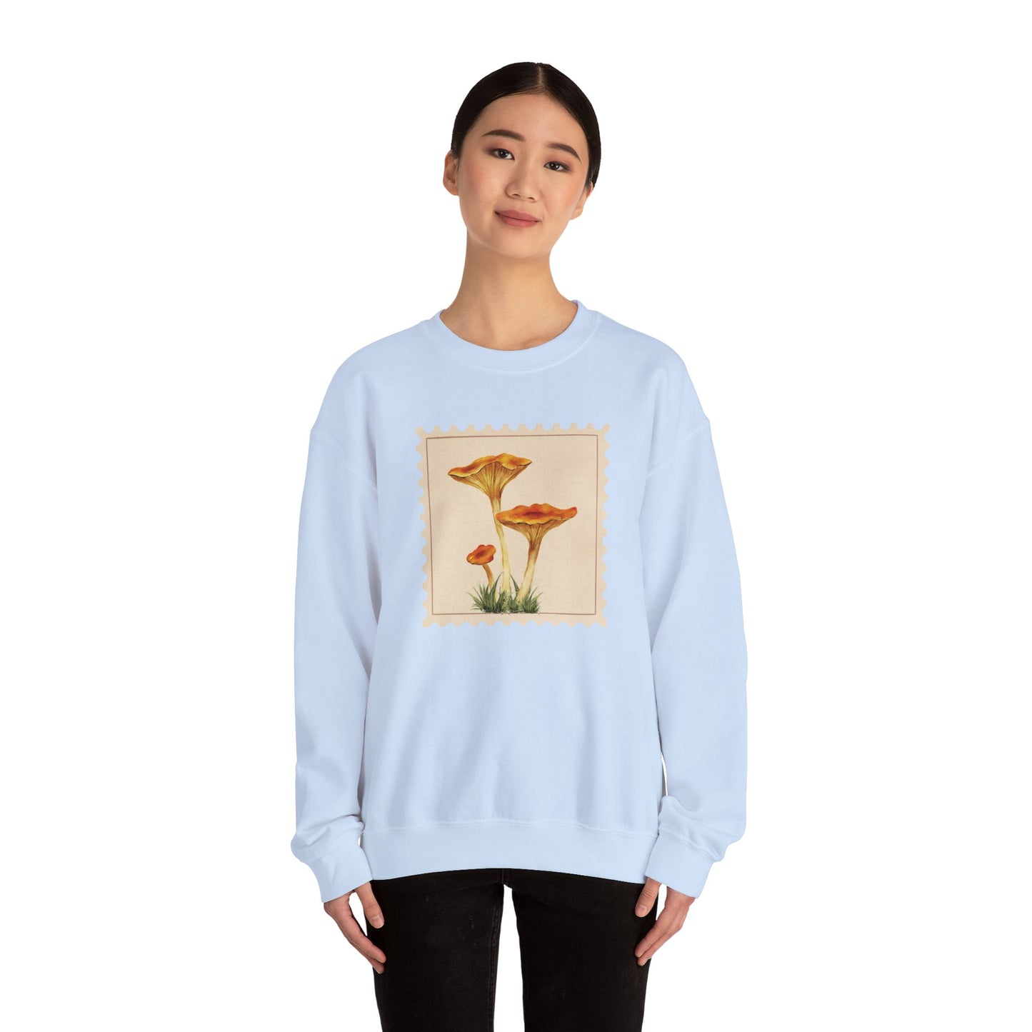 Vintage Floral Crewneck Sweatshirt, Cozy Fall Wear, Unisex Gift, Mushroom Art Apparel, Nature Lover Outfit, Comfy Mushroom Crewneck, Vintage Style