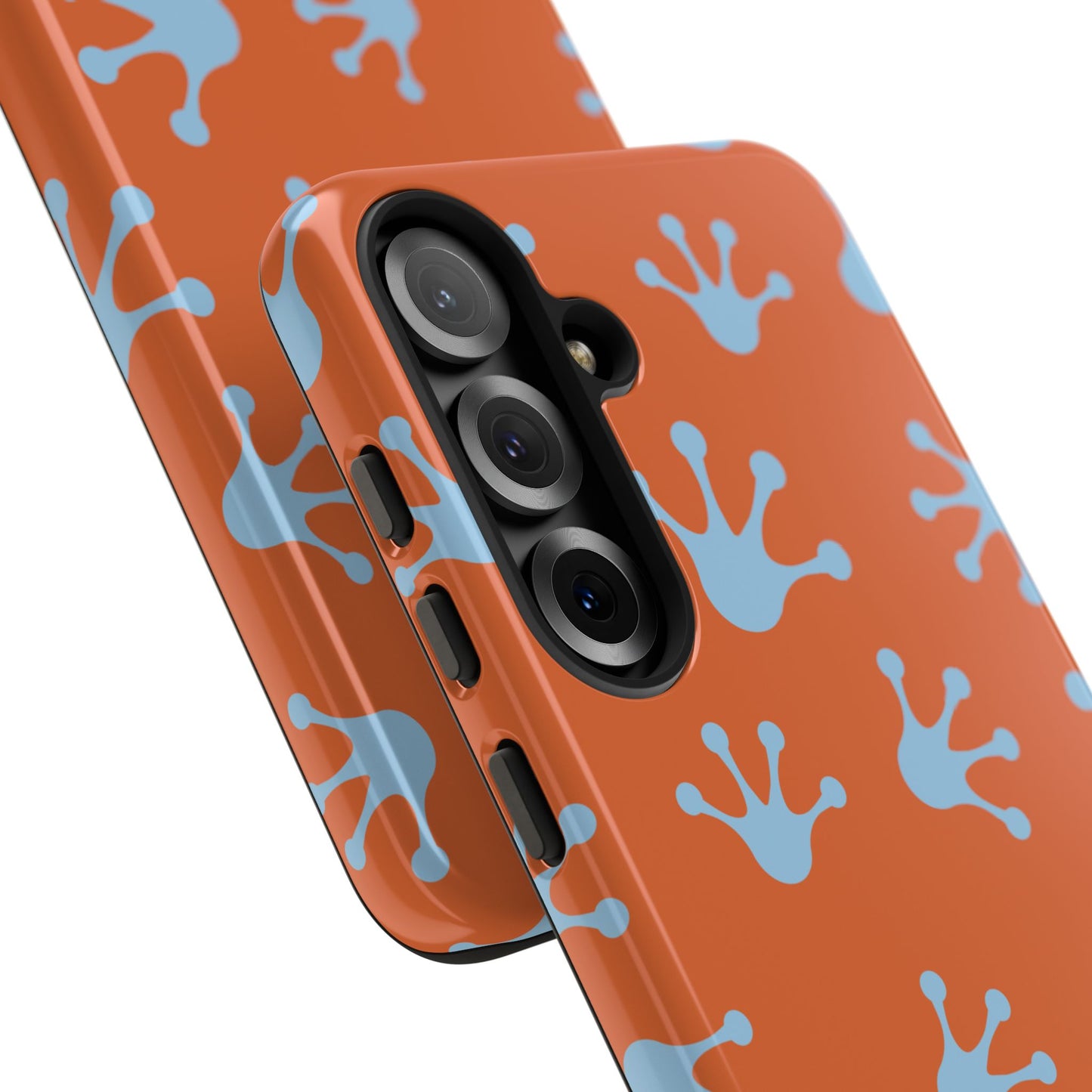 Frog Print Phone Case - Tough Cases, Orange Frog Design, Unique Gift, Fun Accessories, Vibrant Phone Cases, Cool Cases