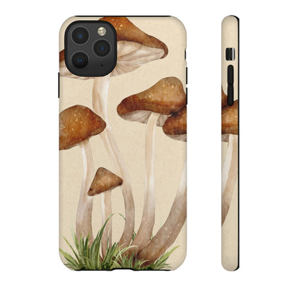 Mushroom Phone Case - Nature Lover, Eco-Friendly Gift, Cute Cell Phone Cover, Aesthetic Tech Accessory, Unique Fall Decor, Artsy Phone Cases, Cute, Gift for Her, Nature-inspired Designs, Durable Cases