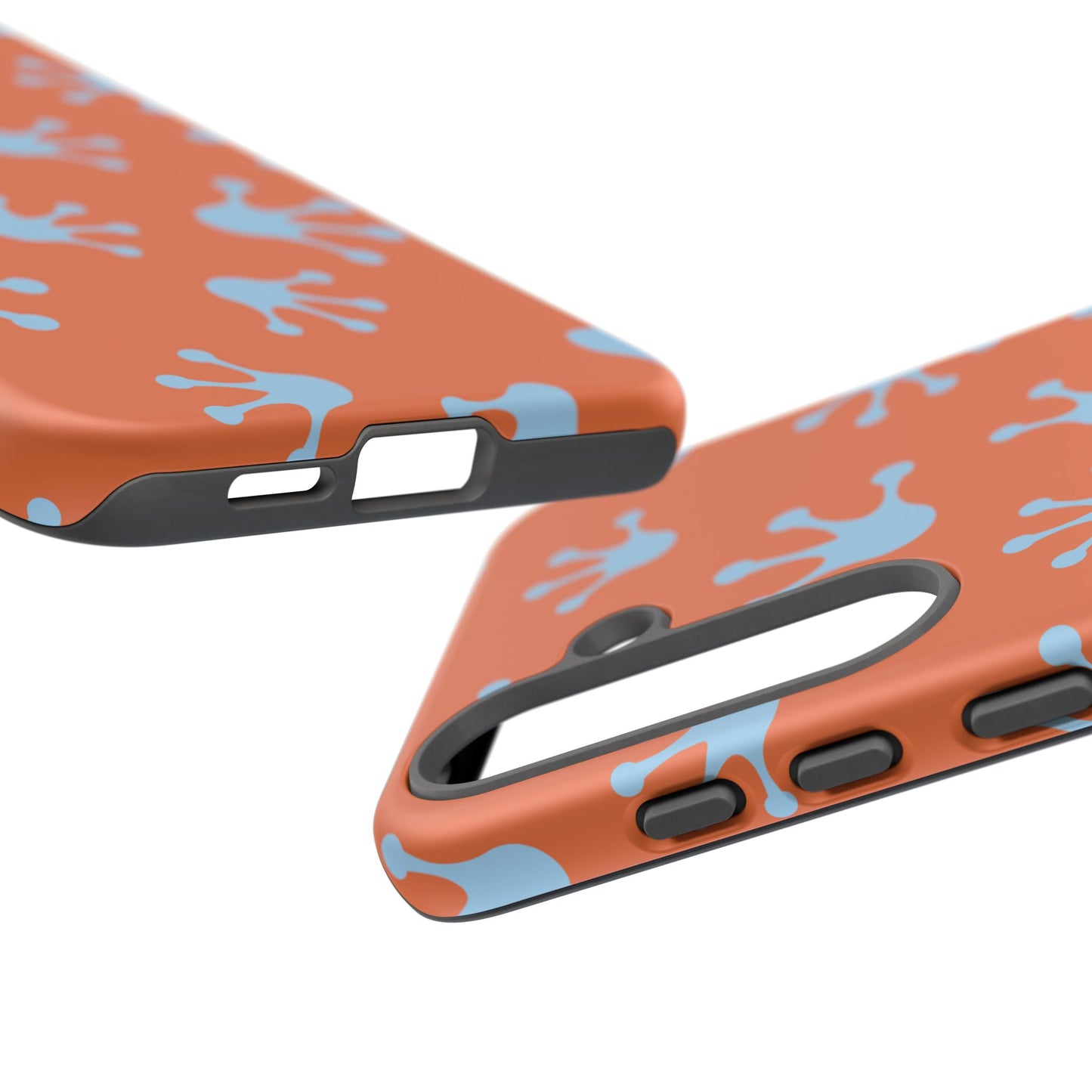 Frog Print Phone Case - Tough Cases, Orange Frog Design, Unique Gift, Fun Accessories, Vibrant Phone Cases, Cool Cases
