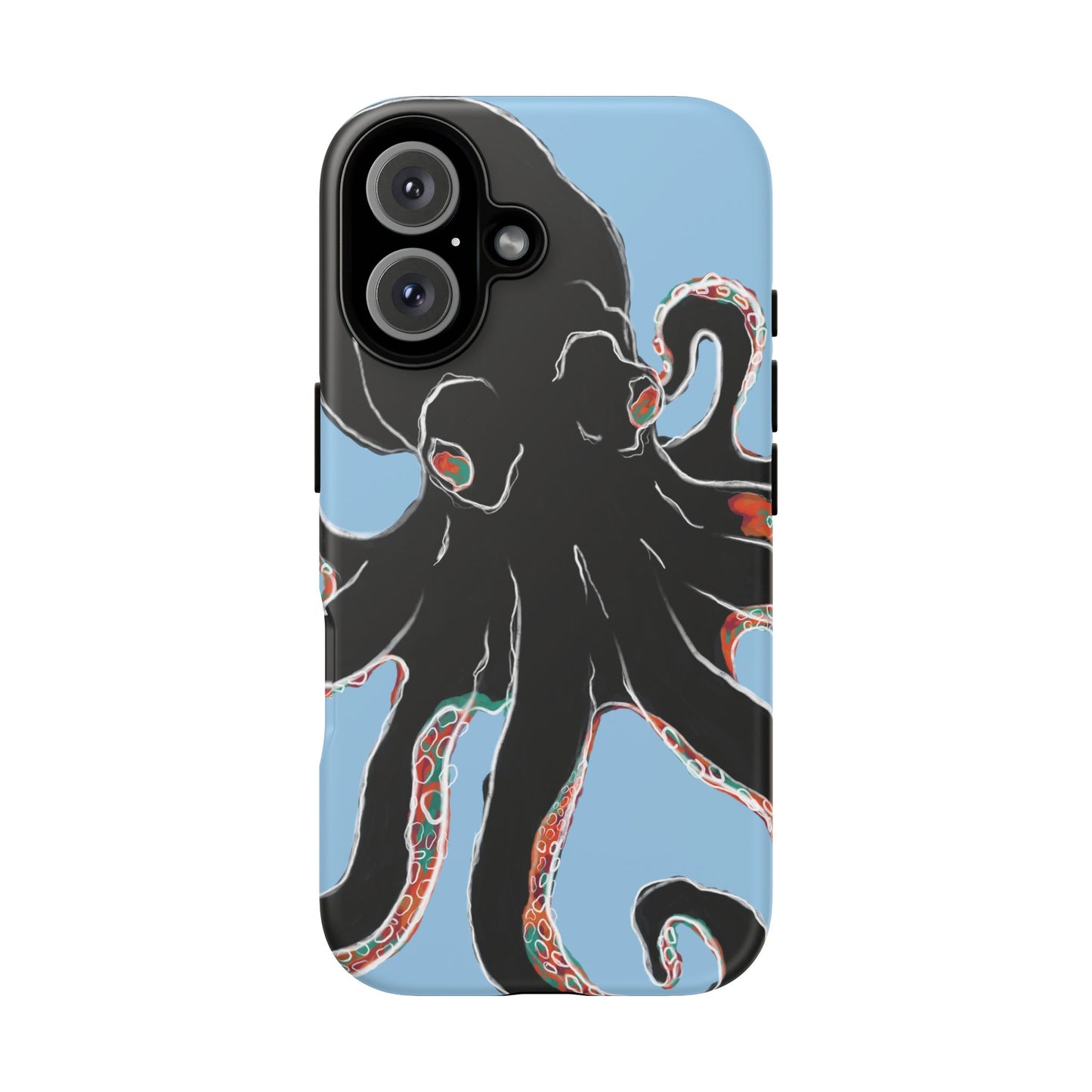 Octopus Tough Phone Case, Sea Creature Design, Ocean Lover Gift, Unique Phone Cover, Underwater Artwork