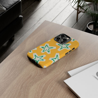 Retro Star Pattern Phone Case | Tough Cases, Colorful Cover for Phones, Phone Accessories, Gift for Her, Trendy Cases