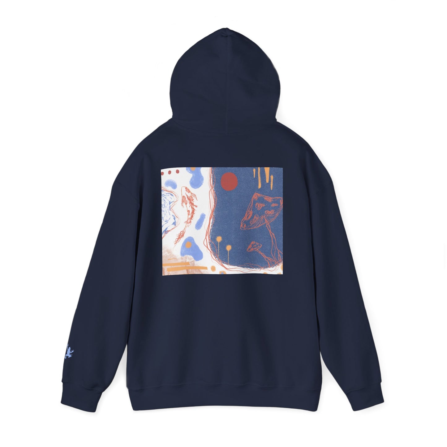 Artistic Unisex Hooded Sweatshirt - Cozy Streetwear for Comfort, Gift for Art Lovers, Perfect for Fall, Casual Style