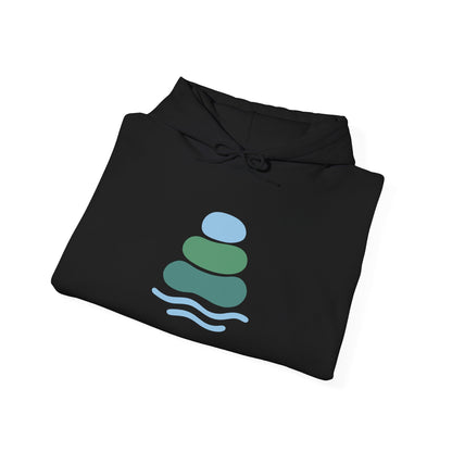 Zen-Inspired Unisex Hooded Sweatshirt, Relaxing Sweatshirt, Comfortable Hoodie, Gift for Meditation Lovers, Cozy Outerwear for All Occasions
