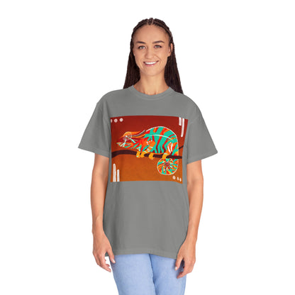 Vibrant Chameleon T-Shirt | Eco-friendly Fashion Tee, Unisex Graphic Tee, Animal Lover Shirt, Gift for Nature Enthusiasts