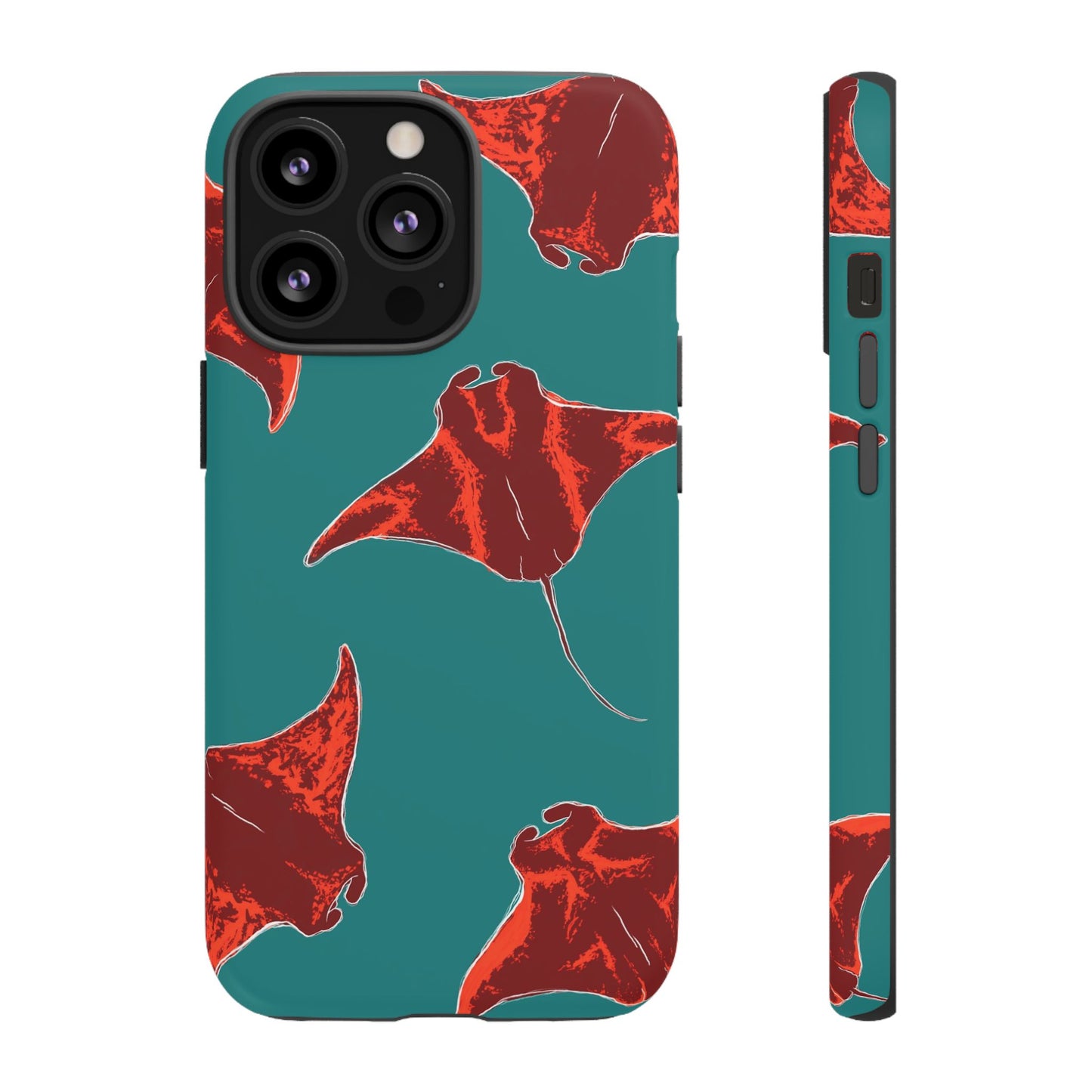 Manta Ray Phone Case, Tropical Phone Cover, Ocean Vibe Accessories, Summer Gift Idea, Marine Animal Merchandise