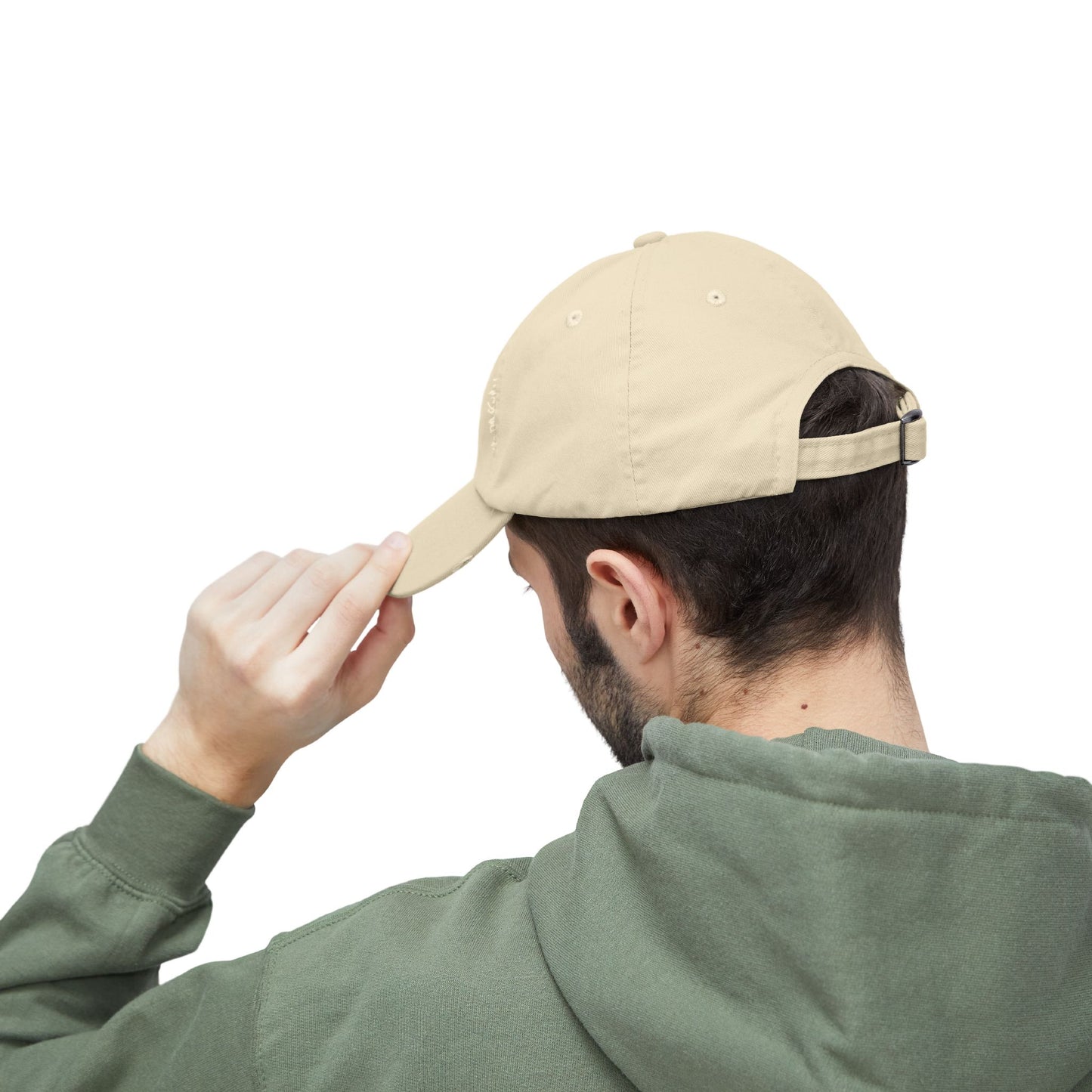 Relaxed Unisex Distressed Cap with Peaceful Stone Design, Casual Hat for Nature Lovers, Summer Accessory, Gift for Her/Him, Outdoor Wear, Serene, Mindfulness Gifts