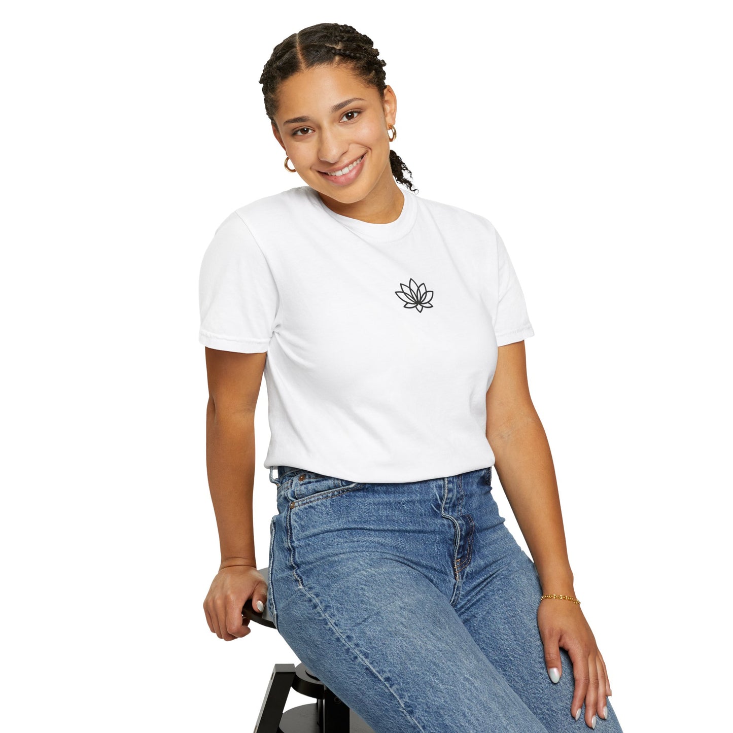 Lotus Bloom Unisex T-shirt, Soft Cotton Tee, Spiritual Gift, Meditation Wear, Casual Daily Outfit, Nature Lover Apparel