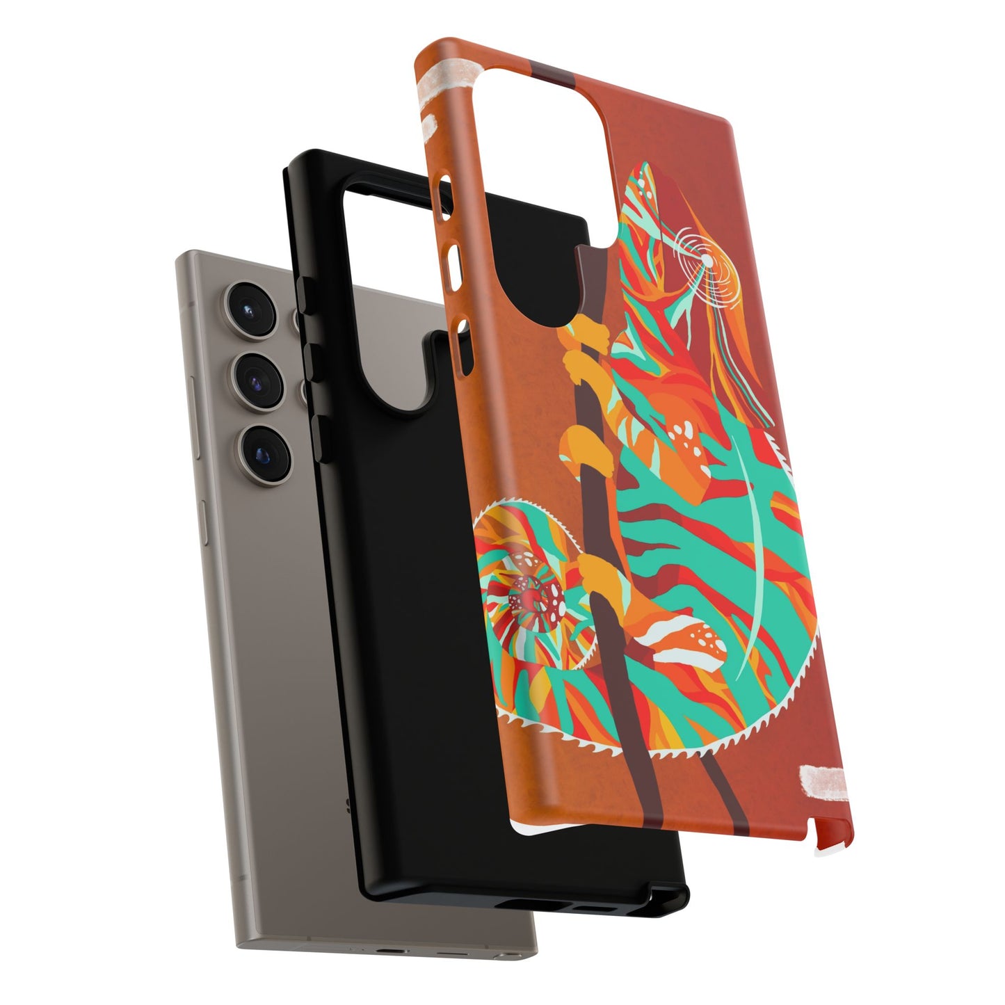 Chameleon Phone Case - Vibrant Artistic Design, Tough Cases for Animal Lovers, Unique Gift, Eco-Friendly Protection