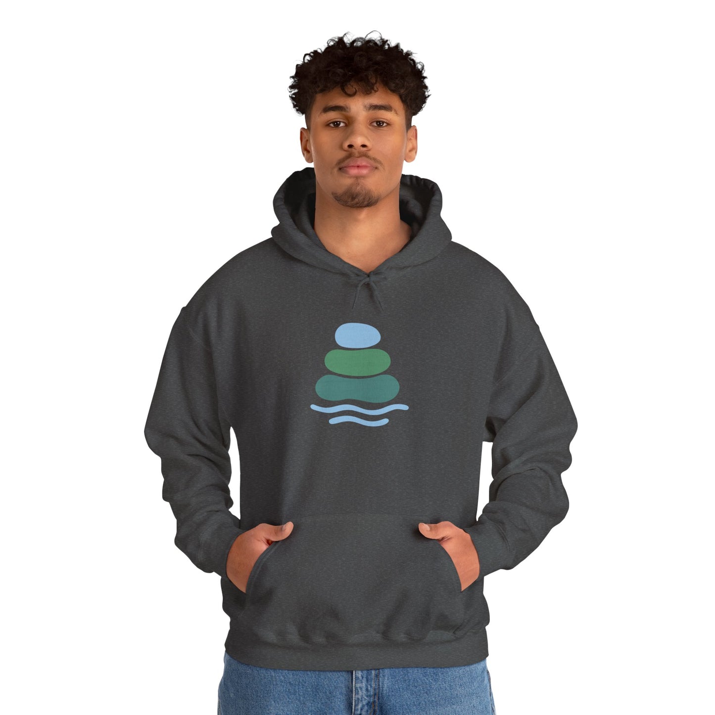 Zen-Inspired Unisex Hooded Sweatshirt, Relaxing Sweatshirt, Comfortable Hoodie, Gift for Meditation Lovers, Cozy Outerwear for All Occasions