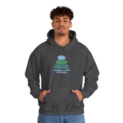 Zen-Inspired Unisex Hooded Sweatshirt, Relaxing Sweatshirt, Comfortable Hoodie, Gift for Meditation Lovers, Cozy Outerwear for All Occasions