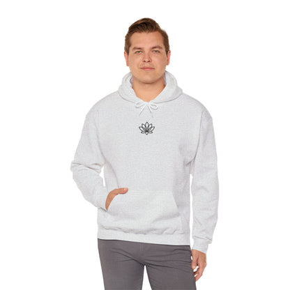 Lotus Flower Unisex Hoodie: Cozy Sweatshirt, Gift for Yoga Lovers, Meditation Apparel, Casual Streetwear, Nature-Inspired Wear, Artsy Collage, Cool Crewnecks