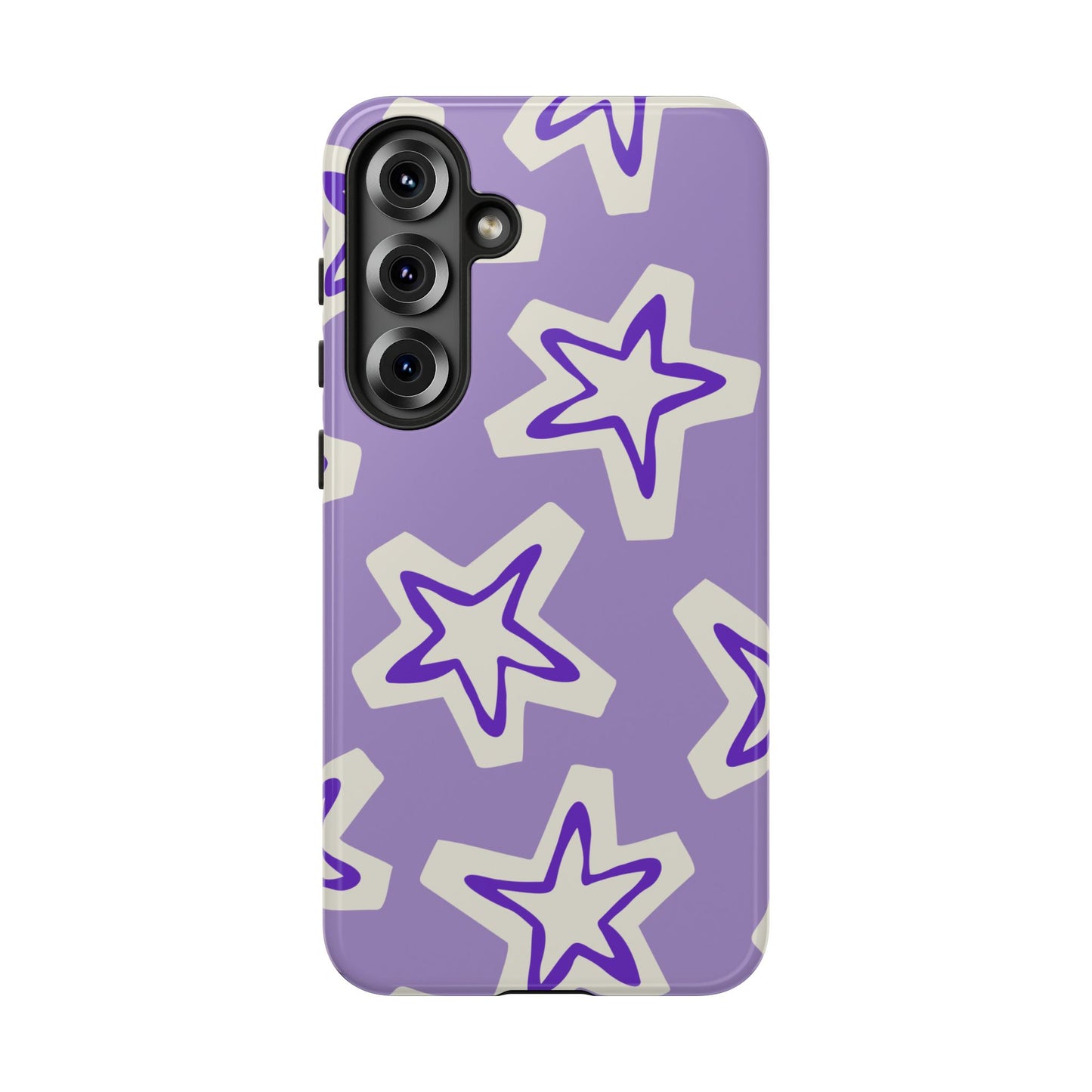 Starry Pattern Phone Case, Cute Star Design, Tough Phone Cover, Gifts for Her, Stylish Phone Accessory