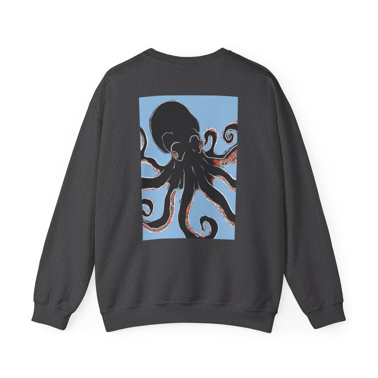 Artsy Octopus Crewneck Sweatshirt | Unisex Cozy Apparel, Perfect Gift for Sea Lovers, Casual Fashion for All Occasions
