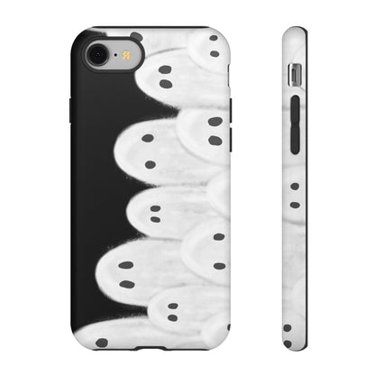 Painted Ghosts Phone Case | Ghostly Tough Phone Case for Spooky Style, Halloween Gift, Phone Cover, Ghost Theme, Unique Accessory, Spooky Season, Viral Painted Ghosts Inspired Design