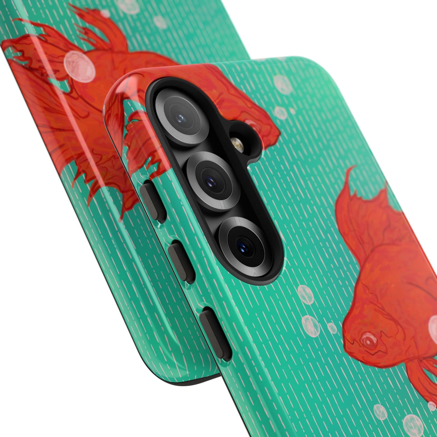 Vibrant Goldfish Phone Case, Colorful iPhone Cover, Ocean Vibe Accessory, Unique Gift for Fish Lovers, Cute Phone Cases