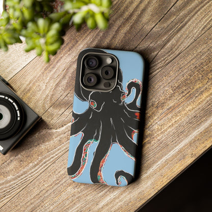 Octopus Tough Phone Case, Sea Creature Design, Ocean Lover Gift, Unique Phone Cover, Underwater Artwork