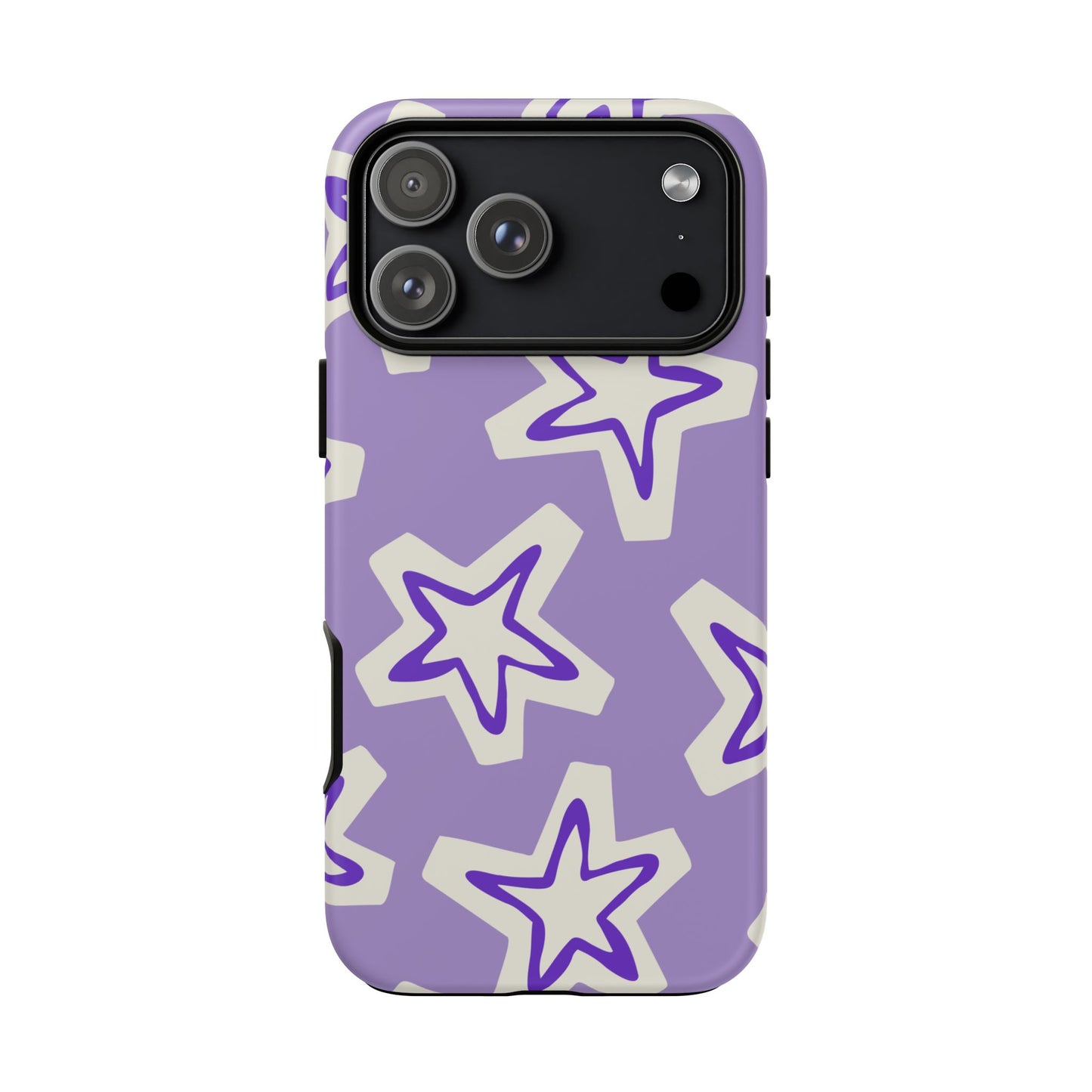 Starry Pattern Phone Case, Cute Star Design, Tough Phone Cover, Gifts for Her, Stylish Phone Accessory