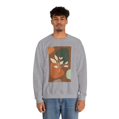 Botanical Print Crewneck Sweatshirt | Cozy Unisex Sweatshirt, Fall Fashion, Casual Wear, Gift for Her, Botanical Art