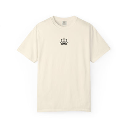 Lotus Bloom Unisex T-shirt, Soft Cotton Tee, Spiritual Gift, Meditation Wear, Casual Daily Outfit, Nature Lover Apparel