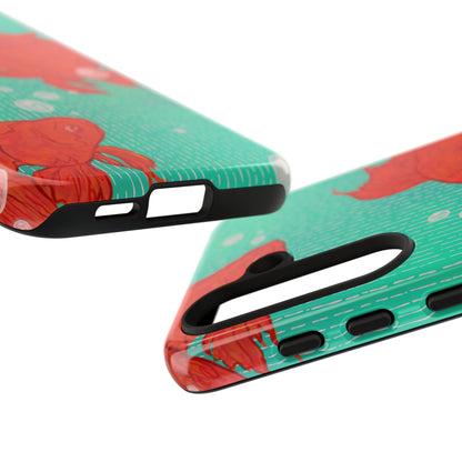 Vibrant Goldfish Phone Case, Colorful iPhone Cover, Ocean Vibe Accessory, Unique Gift for Fish Lovers, Cute Phone Cases