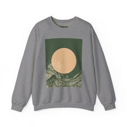 Nature-Inspired Unisex Crewneck Sweatshirt, Cozy Casual Wear, Gift for Outdoor Lovers, Perfect for Fall and Winter