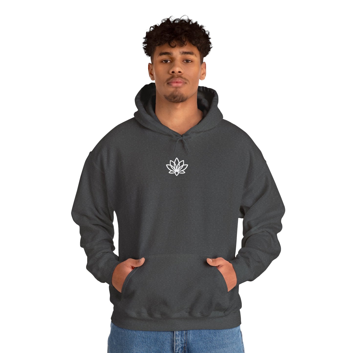 Lotus Flower Unisex Hoodie: Cozy Sweatshirt, Gift for Yoga Lovers, Meditation Apparel, Casual Streetwear, Nature-Inspired Wear, Artsy Collage, Cool Crewnecks