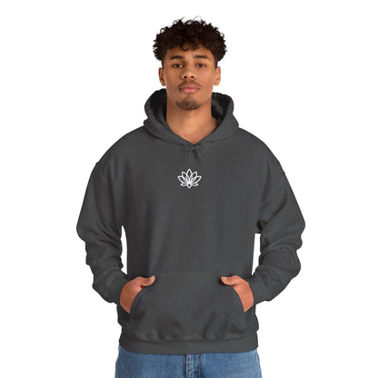 Lotus Flower Unisex Hoodie: Cozy Sweatshirt, Gift for Yoga Lovers, Meditation Apparel, Casual Streetwear, Nature-Inspired Wear, Artsy Collage, Cool Crewnecks