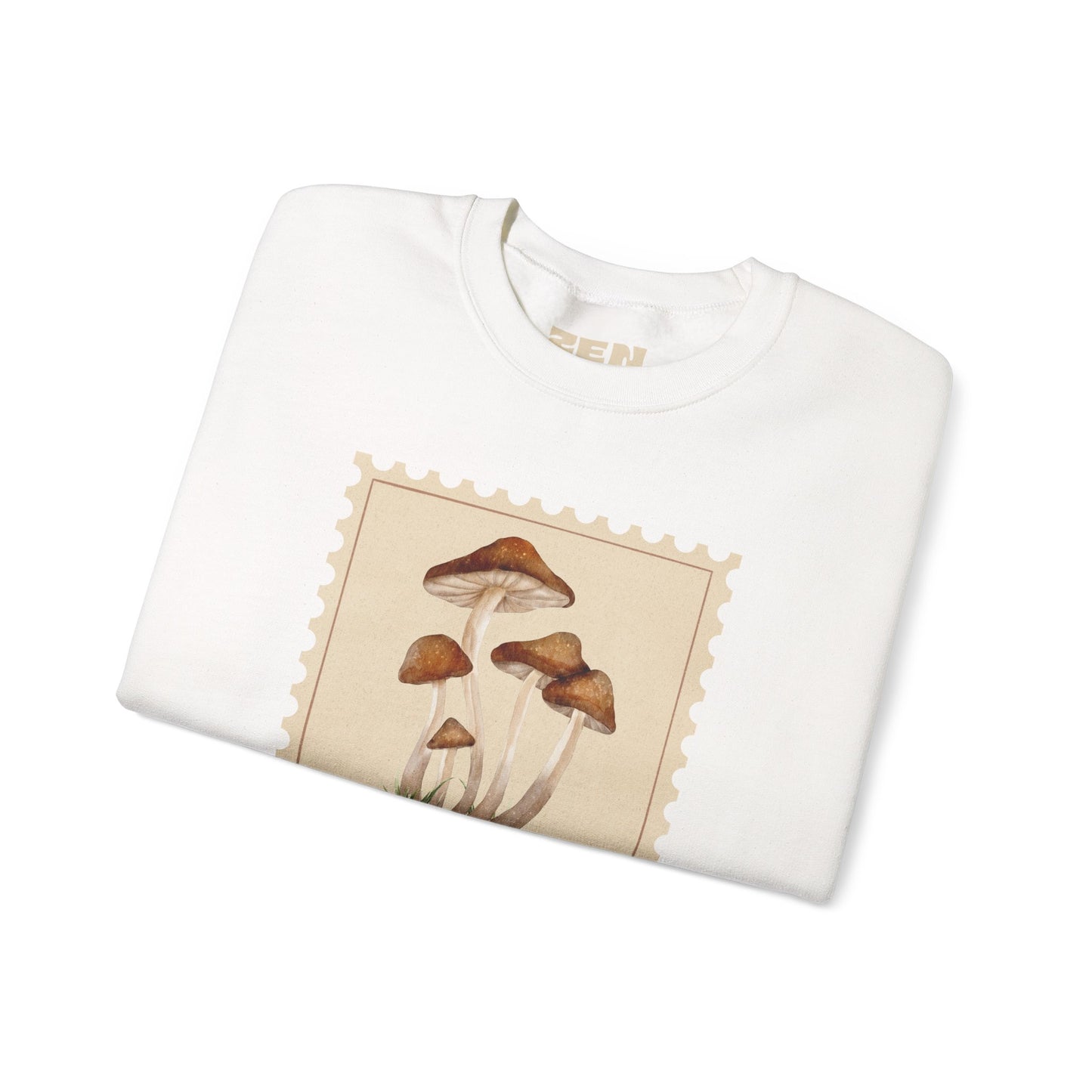 Mushroom Vibes Unisex Crewneck Sweatshirt - Cozy Fashion, Nature Lover Gift, Fall Outfit, Eco-Friendly Style, Perfect for Autumn, Artsy Sweatshirts, Premium, Nature-inspired Crewnecks