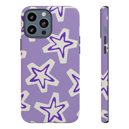 Starry Pattern Phone Case, Cute Star Design, Tough Phone Cover, Gifts for Her, Stylish Phone Accessory