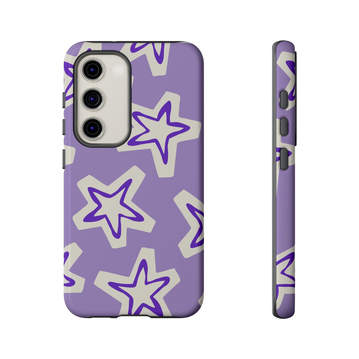 Starry Pattern Phone Case, Cute Star Design, Tough Phone Cover, Gifts for Her, Stylish Phone Accessory