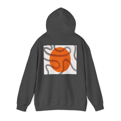 Lotus & Sun Graphic Hoodie - Cozy Unisex Sweatshirt, Trendy Casual Wear, Yoga Gift, Inspirational Apparel, Relaxed Style