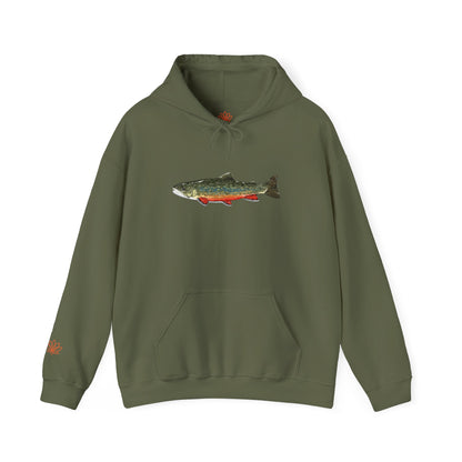 Trout Design Heavy Blend Hoodie, Fishing Gift, Outdoor Apparel, Comfortable Sweatshirt, Unisex Hoodie, Casual Fishing Wear